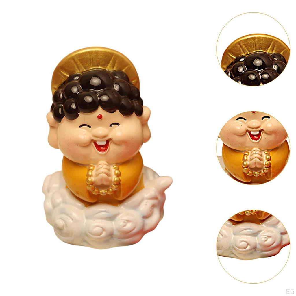 Chinese Statue Artwork Sculpture Traditional Figurine for Office Cabinet Fireplace Desktop Bookshelf