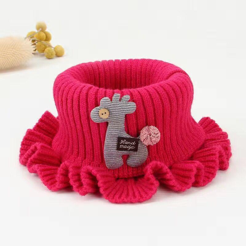 Söt Plyschhatt & Halsduk Set för Barn - Mysigt Öronskydd för Höst/Vinter