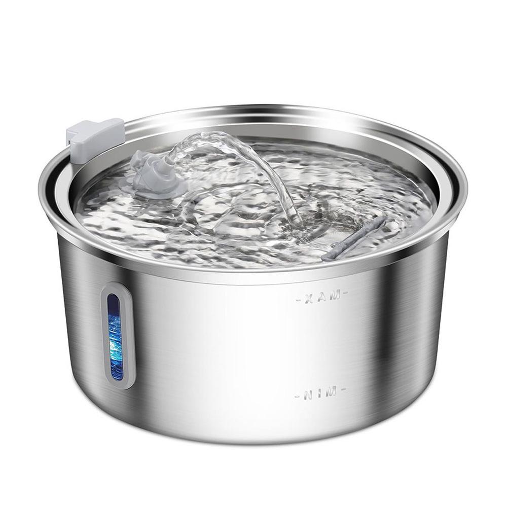 3.2L Stainless Steel Automatic Pet Water Fountain for Cats and Dogs