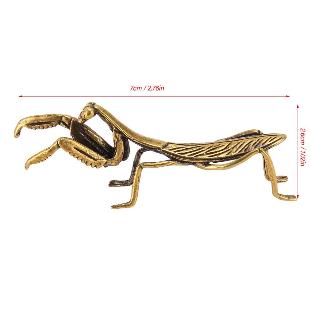 Brass Copper Mantis Statue Solid Copper Mantis Decoration Ornament Garden Yard Decor