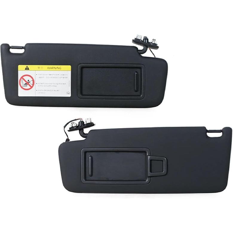 

Black Sun Visor Compatible for VW Golf 7 MK7 GTI Superb3 Car Front SunVisor Panel with Makeup Mirror Black Sunshade 5GG857551(1 Pair) 1 Pair