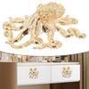Single Hole Handle Brass Octopus Handle Home Furniture Long-Lasting Use Luxurious Gold Color Rust-Proof Stylish Design