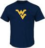 West Virginia Mountaineers Adut Blue Icon College Short Sleeve T Shirt