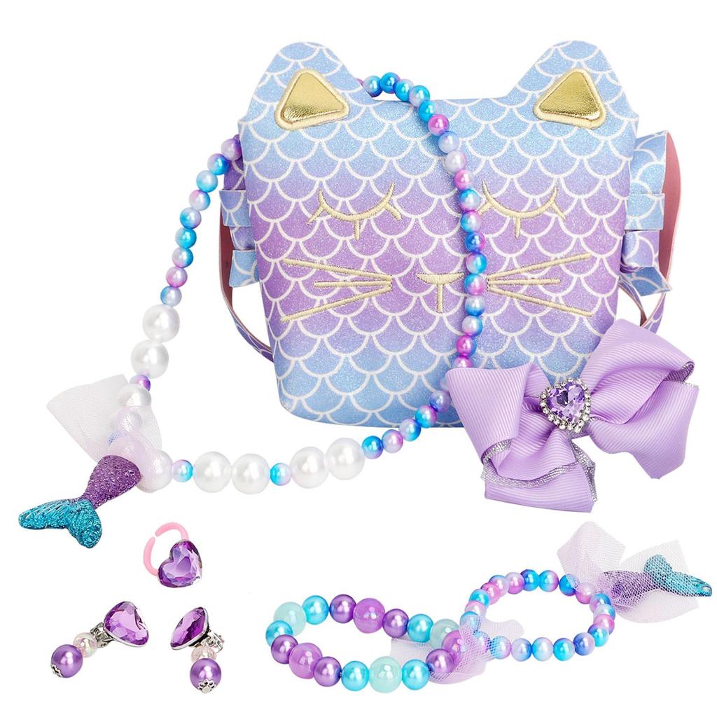 Children's Role-Playing Handbag Toy Set with Watch & Coin Purse - Perfect Birthday Gift for Girls