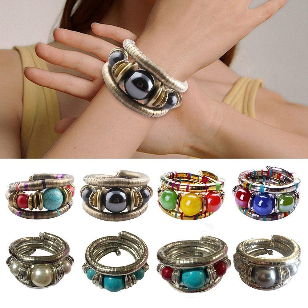 Stacking Snake Bracelet Gold Color Three Layer Bangle New Multi Layer Bracelet