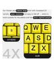 Wired Keyboard - Yellow Large Character Keyboard for Elderly,High Compatibility USB Plug-and-Play