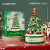 Diy Christmas Music Box Building Blocks | Santa Claus Snowman Micro Bricks Toy Compatible With  Holiday Decoration Kid Adult