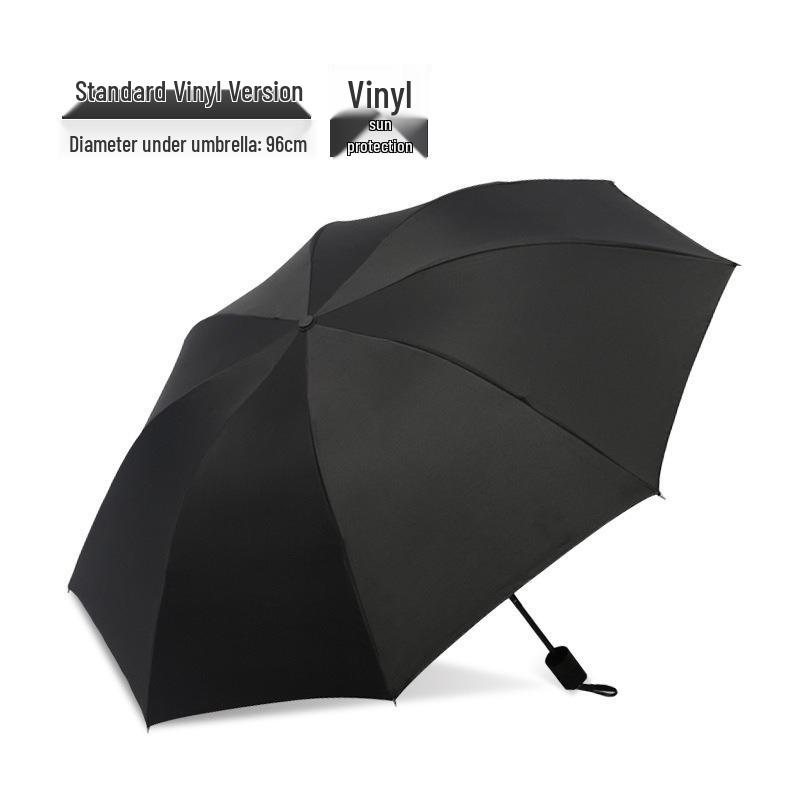 10-Rib Auto Folding Umbrella: Enlarged, Thickened, Portable, with Ring Buckle – for Sun and Rain, Custom Logo Available.