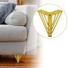 Golden Color Furniture Legs Thickened Design Triangle Shape Furniture Hardware Feet Metal Material 15cm Height Sofa Legs