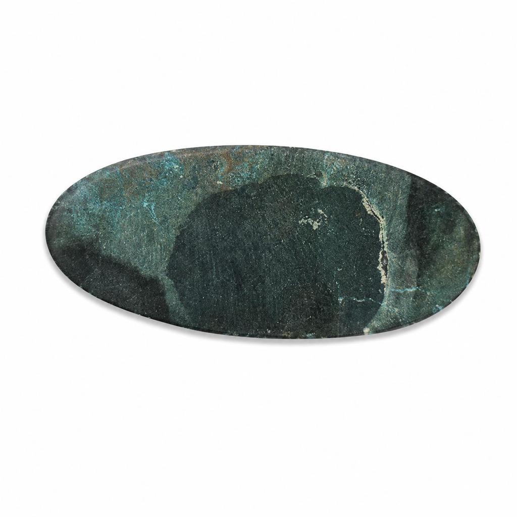Blue Turquoise Long Oval Cabochon Gemstone | Designer Jewelry Making Stone