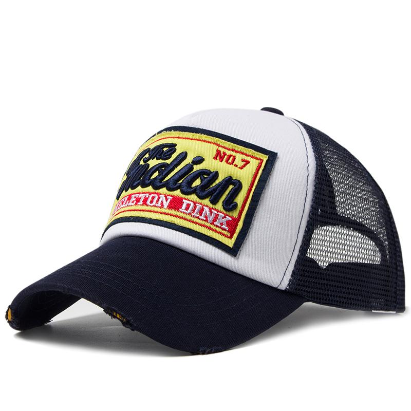 Yiran bag Heren Baseballpet Mesh Geborduurde Letter Truckerpet Dames Zomer Ademende Petten Casual Snapback Zonnehoeden Camo Voor Dagelijks Gebruik Adjustable