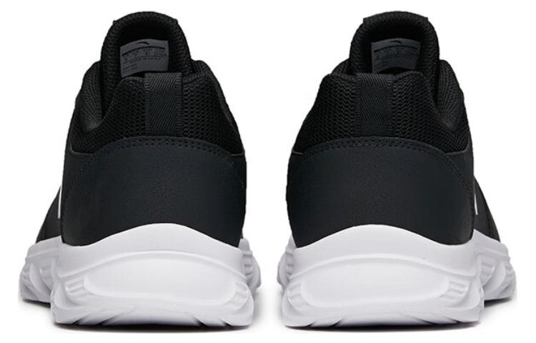 Men's Sneakers Anta Cushioning Slip Resistant Abrasion Resistant Rebound Low Top Running Shoes Men's Black