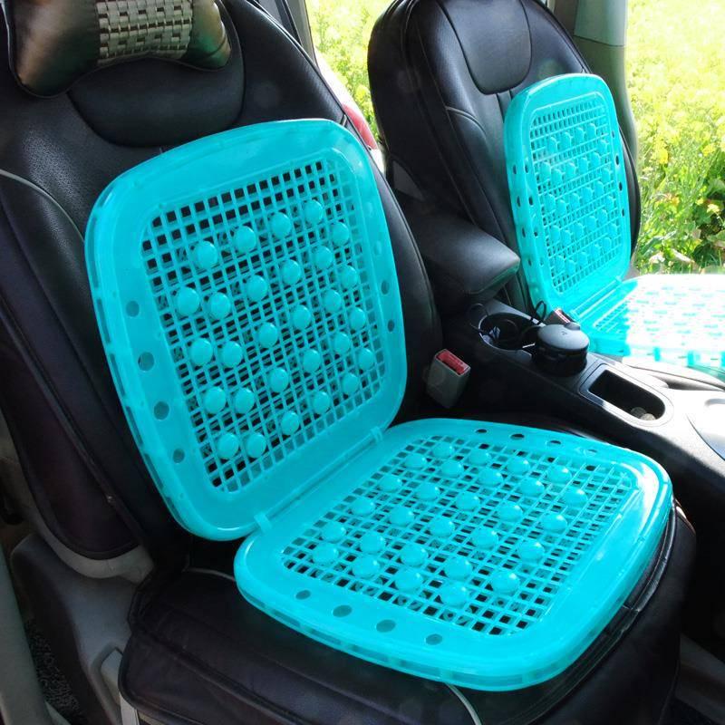 Double-Layer Bamboo Chip Seat Cushion for Cars and Heavy Machinery - Breathable & Sweat-Resistant