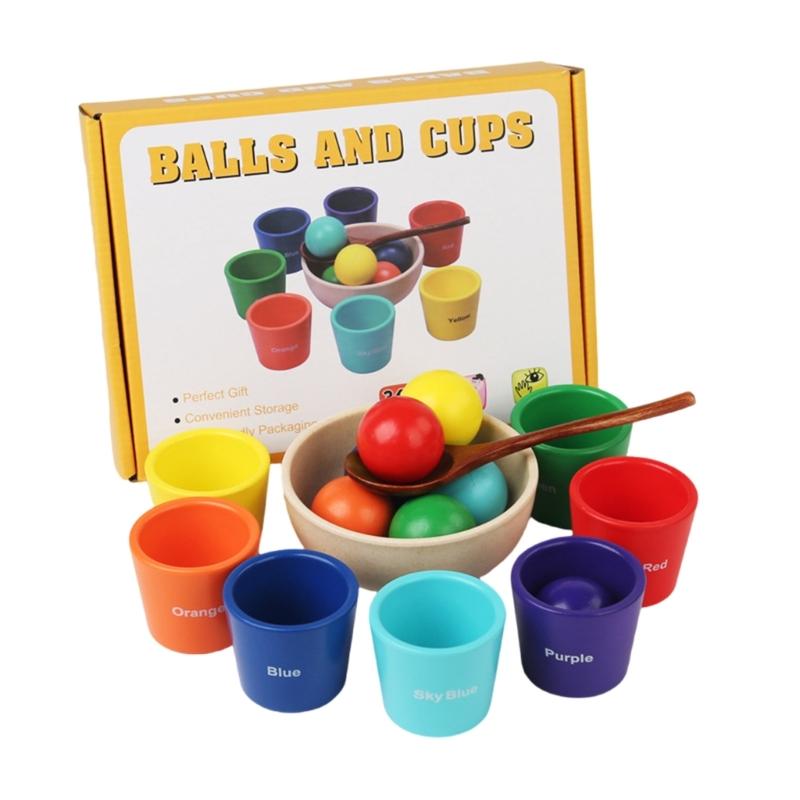

Color Sorting Toy for Toddlers Interaction Counting Toy Hand-Eye Coordination Kids Learning Aids