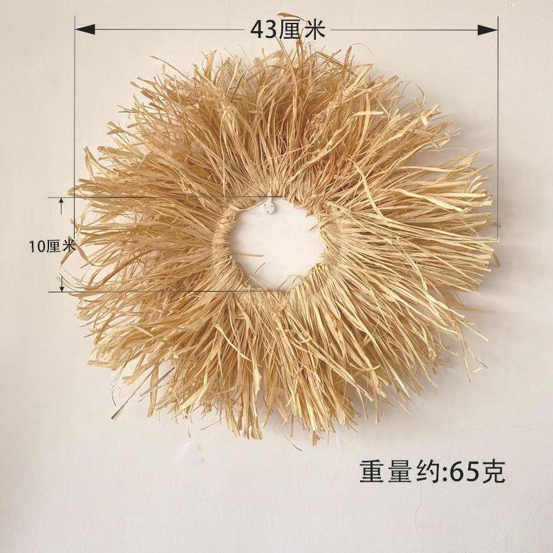 

New Raffia Wall Hanging Decorations Japanese-Style Hotel & Homestay Wall Art Handwoven Home Decor Accessories