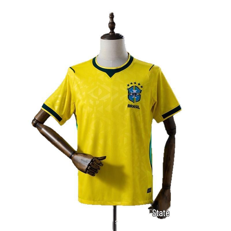 2026 Brazil World Cup Home Jersey - Fan Version: Neymar #10, Vinícius #7 XL