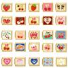 Sweet Red Cherry Heart Cute Bow Knot Italian Charm Links Gold Color Fit 9mm Stainless Steel Bracelet Women DIY Making Gifts
