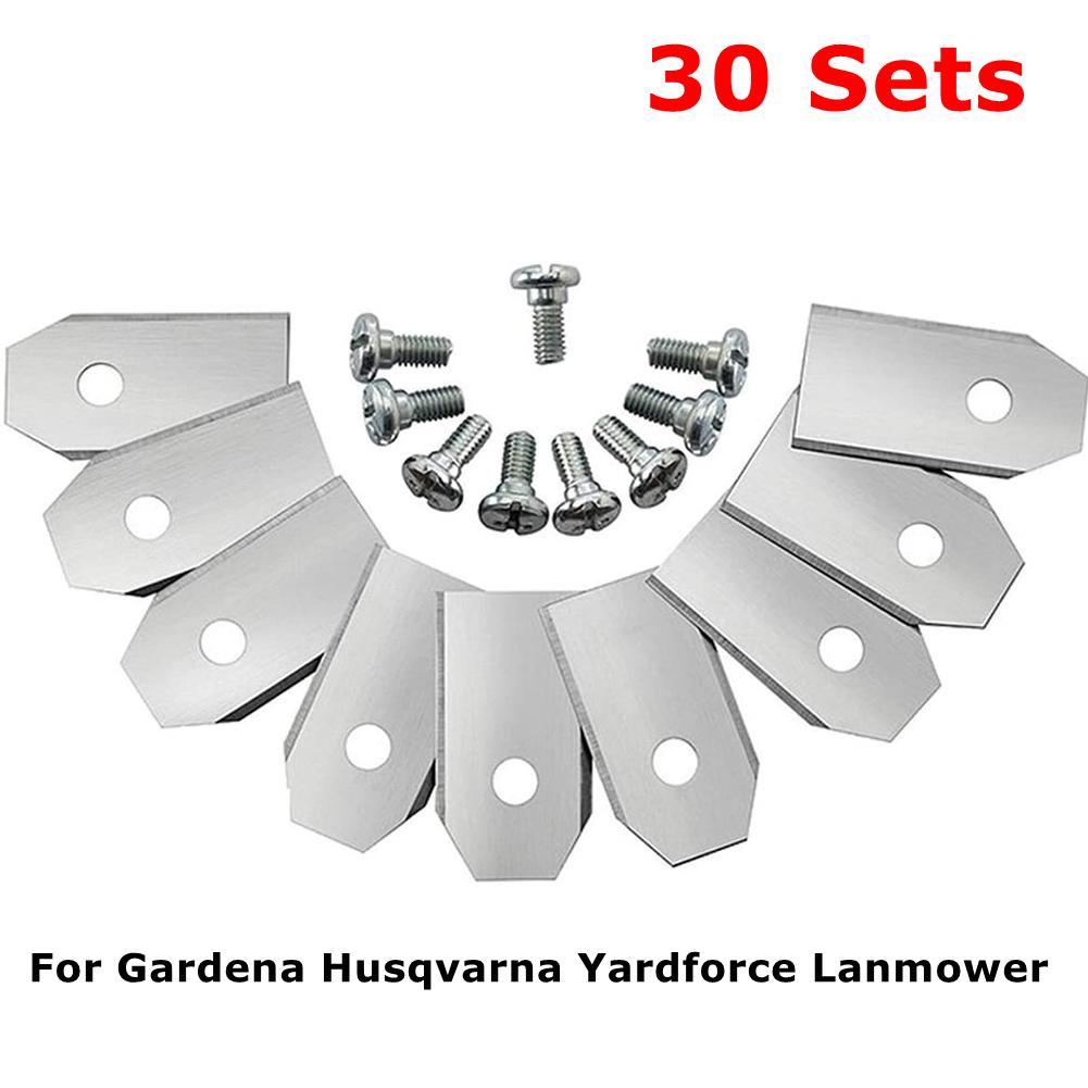 60-18set Lawn Mower Cutting Blade Set Single Hole Lawn Mower Blade Robotic Lawn Mowers Replacement for Worx Landroid Lawn Mowers