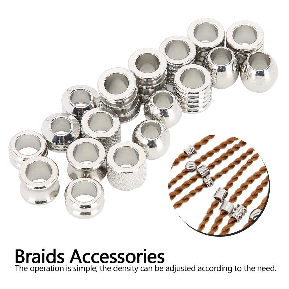 Dreadlocks Stainless Steel Hair Rings Hair Clips Jewelry Decoration Braids Accessories