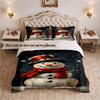 Marry Christmas  (28) Bedding Set 3 Pieces Includes 1 Duvet Cover And 2 Pillowcases Soft Bed Decor Gift