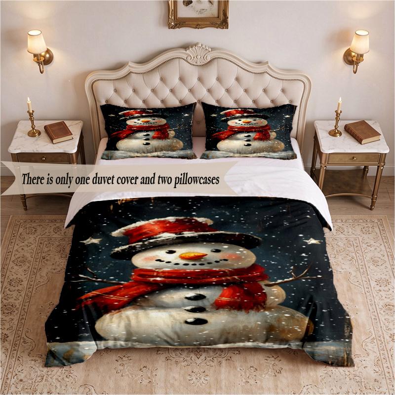 Marry Christmas (28) Bedding Set 3 Pieces Includes 1 Duvet Cover And 2 Pillowcases Soft Bed Decor Gift