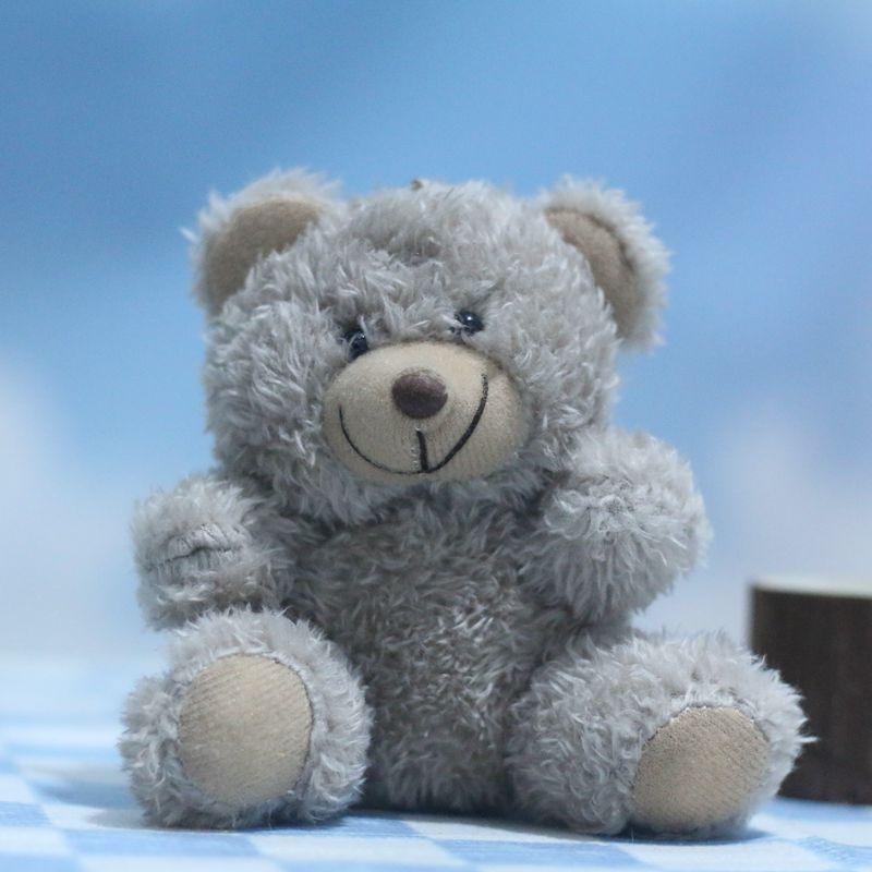 Cute Dress Up Bear Plush Keychain Adorable Sweater Doll Bag Charm Pendant Soft Stuffed Animal Toy Decoration 12cm