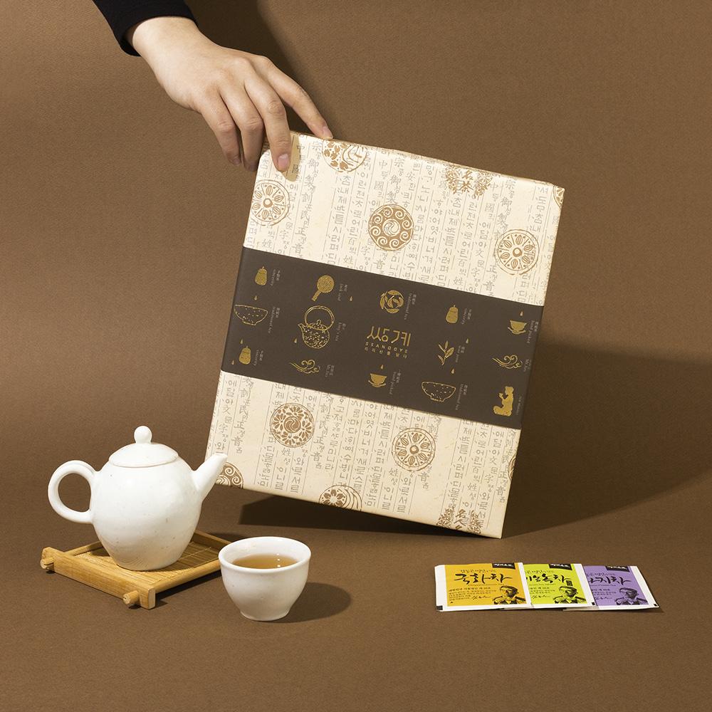 Ssanggyemyeongcha Classic Tea Box + Shopping Bag Gift