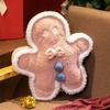 Cartoon Christmas Gingerbread Man Pillow Plush Toy Doll Gingerbread Man Doll Children'S Ragdoll Christmas Gift
