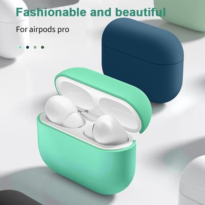Earphone Protective Case Shock-proof Anti-fall Soft Silicone Solid Color Wireless Sports Earbud Spilt Protector for Airpods Pro2
