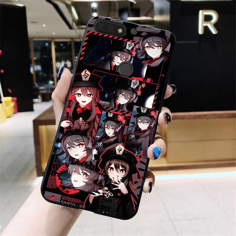 Etui na telefon Genshin Impact Hutao do Huawei Honor 10X Lite 20 7X 7A 7C 8A 8C 8X 9X 9A 9S 7S 10i 20i 20S 20lite