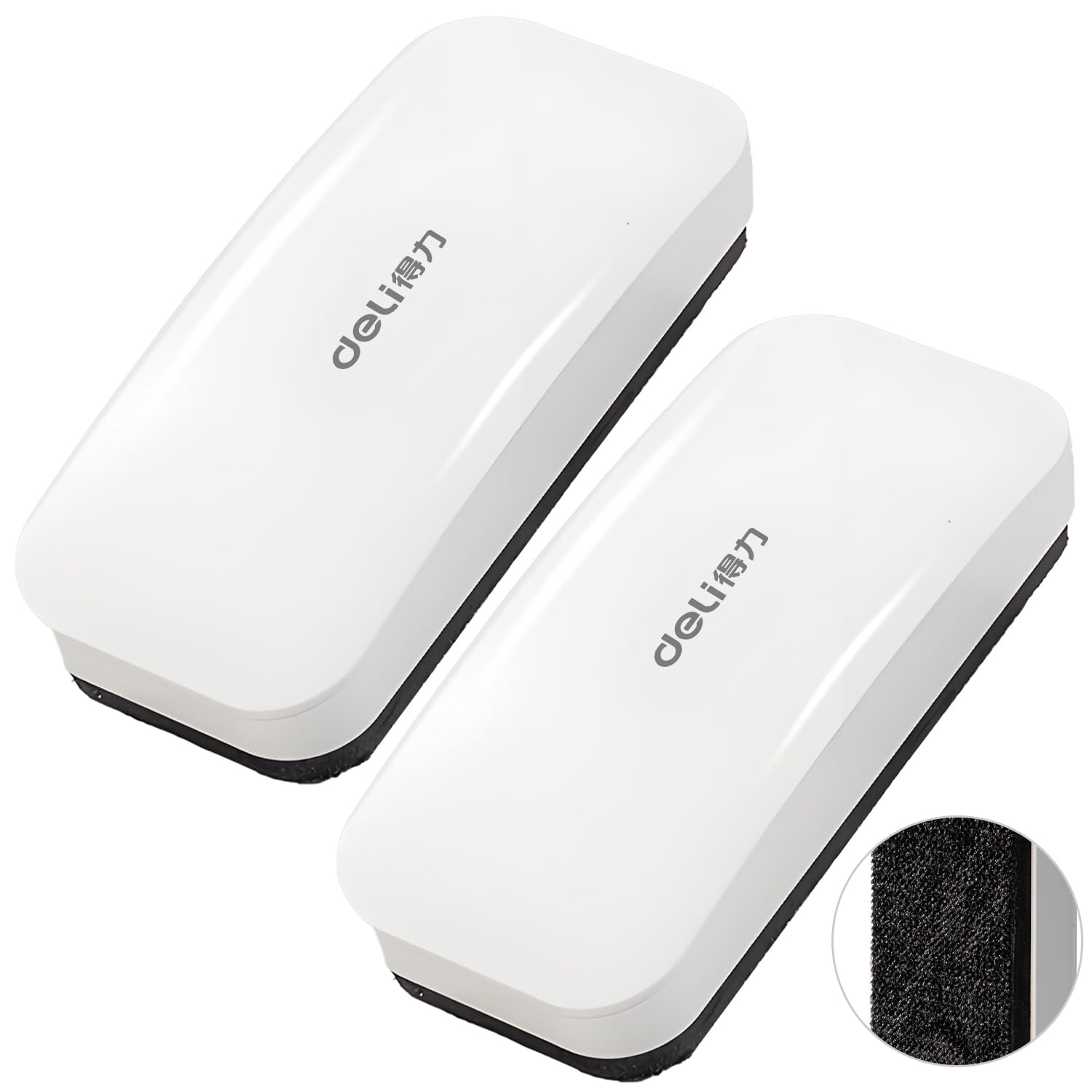 

Магнитная губка для доски для эффективного удаления надписей с белых досок и стекла Лазерная губка для досок, классных комнат, домов, и офисов Упаковка из двух штук белый