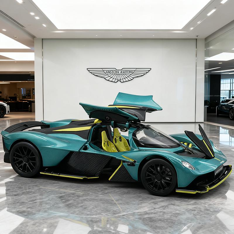 NEW 1/23 Aston Martin Valkyrie Supercar Alloy Model Car Toy Diecasts Metal Casting Sound and Light Car Toys for Children Vehicle