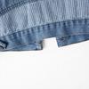 Women's Washed Striped Denim Vest