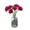 6Pcs Faux Silk Flower Material Artificial Carnation Flower Realistic No Watering Anti-fade Fake Flower DIY Gift Mother Day Adult Sex Wear