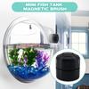 Fish Tank Brush Magnet Scratch-Free Magnetic Aquarium Glass Cleaner Mini Algae Cleaning Scrapers Good Magnetic for Glass Window