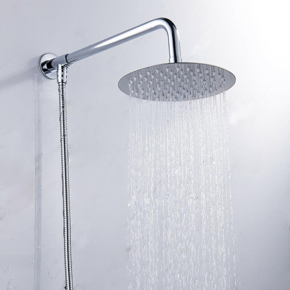 

Fashion New Useful Shower Head Chrome Large Overhead Rainfall Round 8 inch 8\\\\\\\ Long lasting Silver Stainless Steel
