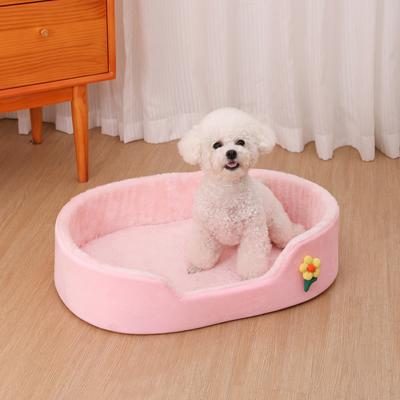 Round Big Dog Sofa Bed Detachable Cat Bed Warm Dog Cushion Soft Pet Basket Sofa Washable Medium Dog Kennel
