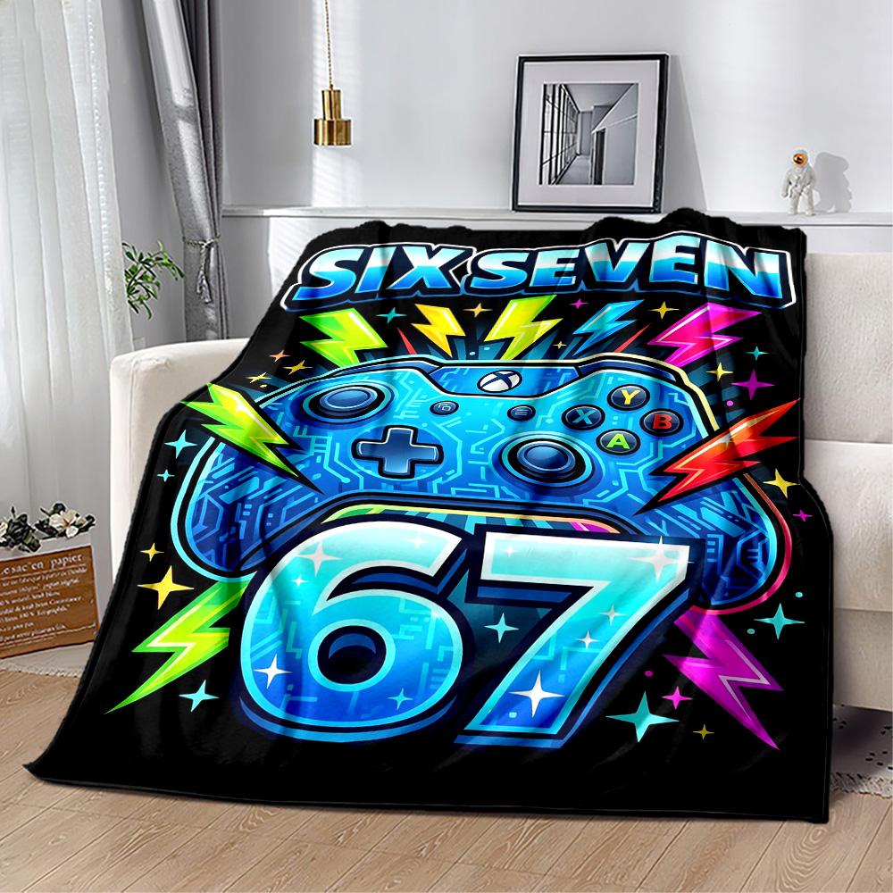 Sixty-seven Blanket,Suitable for sofas, offices, travel, living rooms, Gifts to relatives and friends, Blanket,Suitable for all seasons.