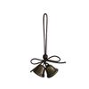Melodisches Boho-Windspiel Natürlicher Holzring Vintage Metallglocken Wasserdicht für Außenbereich Hof Heimdekoration