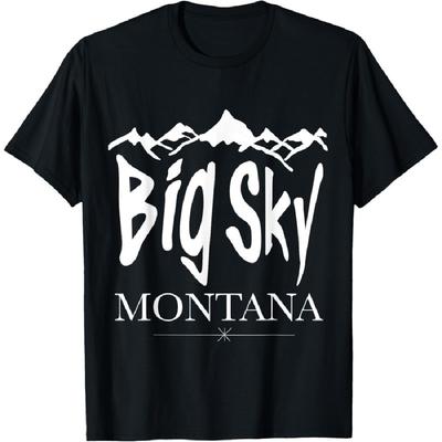 Big Sky Montana Snow Capped Mountains T-Shirt T-Shirt
