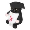 Muñeco de gnomo de graduación, pequeño adorno de gnomo sin rostro con barba para decoración de graduación.