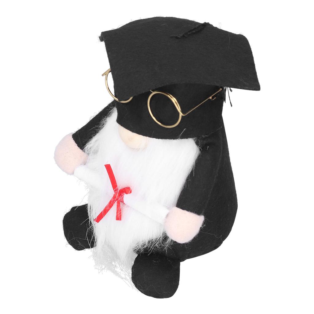Muñeco de gnomo de graduación, pequeño adorno de gnomo sin rostro con barba para decoración de graduación.