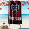 Name Custom Cagliari Calcio Print Beach Towel, Large Soft Quick Dry Towel for Beach Camping Swimming