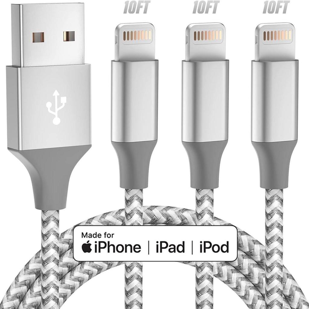 Apple iPhone Tiger Pattern Braided Fast Charging Cable