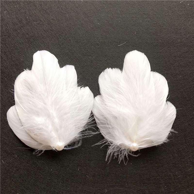 Super Feenfeder Haarspange: Koreanischer weißer Hanfu & Mori-Stil-Accessoire