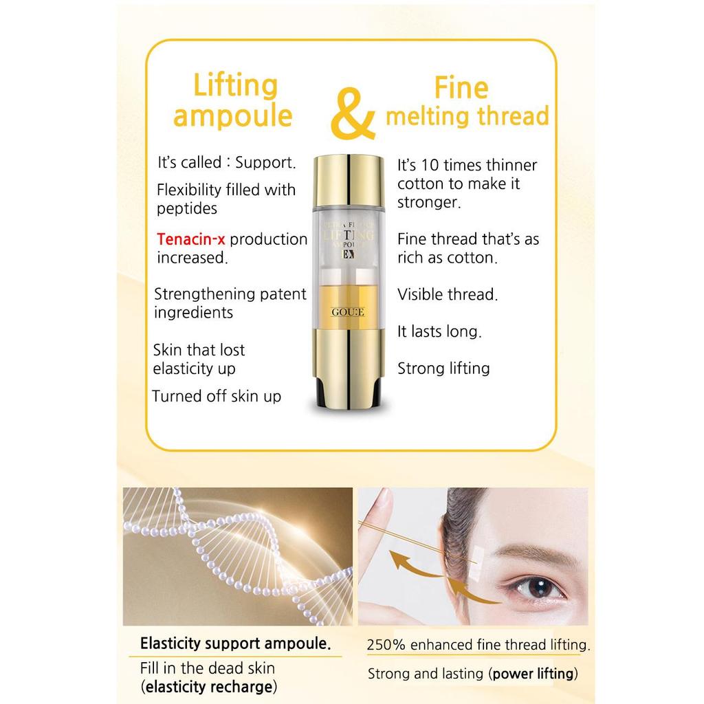 GOU:E Ultra Fill-Up Lifting Ampoule EX 8ml Whitening Wrinkle Improvement Korea Beaut Cosmetic