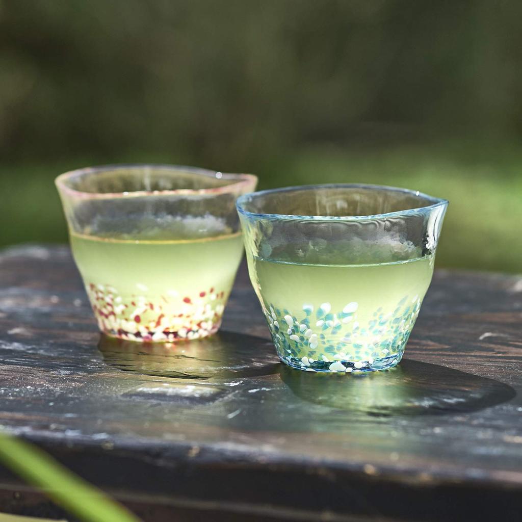 Aderia Tsugaru Mizubasho Flower Made In Gift Highball Stylish Gift for Housewarming Wedding Small Retirement Birthday F49884 Glass, Design, 175ml,