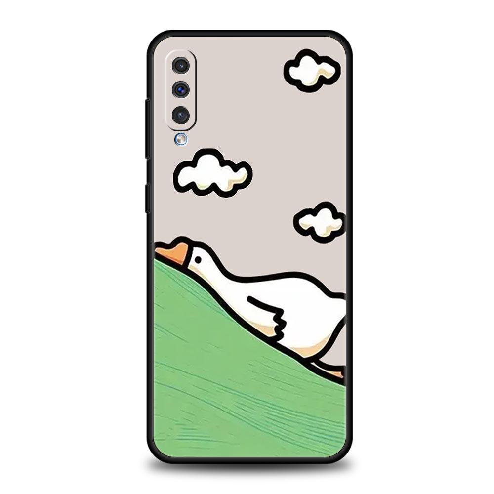 Süße Cartoon-Ente Handyhülle Für Samsung A54 A52 A24 A14 A50 A70 A10 A30 A40 A20S A20E A06 A12 A22 A34 A42 A32 5G A04s A16 Abdeckung