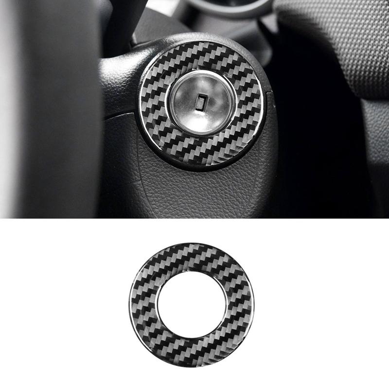M63K-Carbon Fiber Engine Start Ignition Circle Cover Trim Sticke For Cruze 2009-2015 Interior Spare Parts
