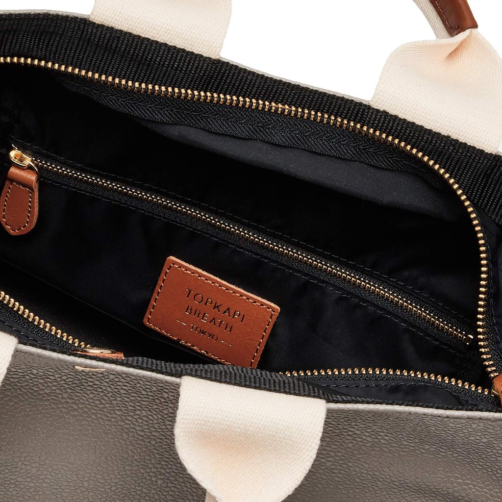 Scotch Grain Neo Leather Tote Bag Plain BREATH Light Gray [Topkapi] Women's